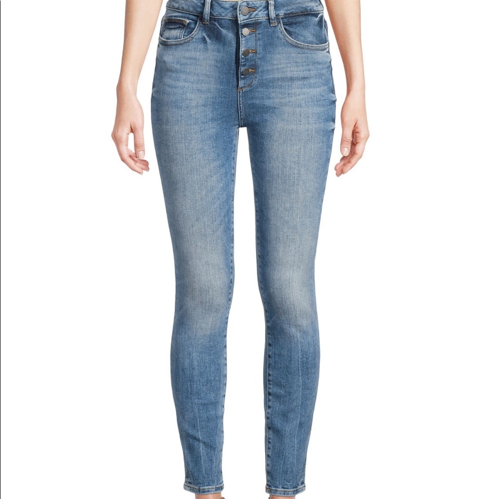 DL FARROW ANKLE JEANS HIGH RISE INSTASCULPT SKINNY - 27